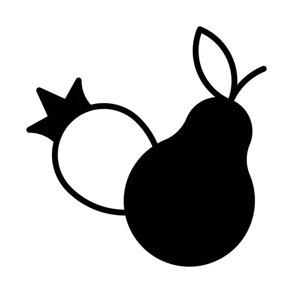 Ilustração de ícone de peras —  Vetores de Stock