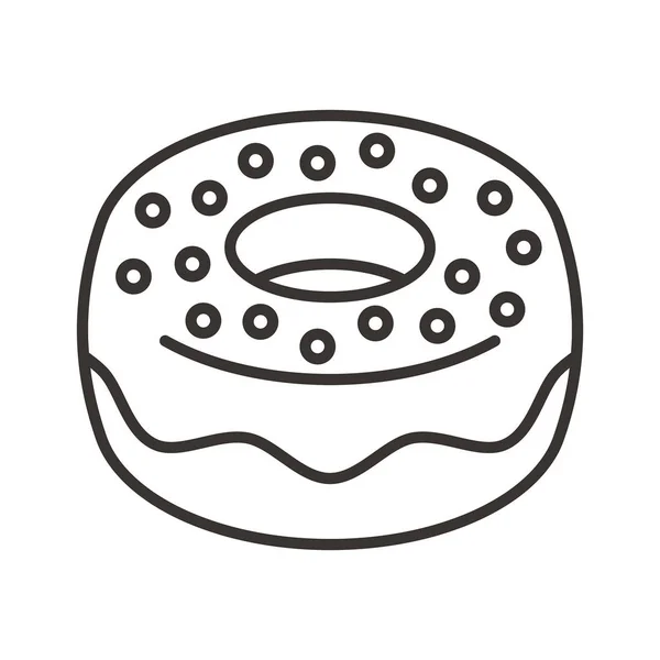 Einfaches Donut-Symbol — Stockvektor