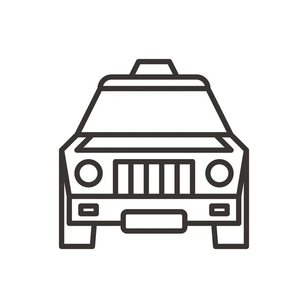Jednoduchá ikona taxi — Stockový vektor