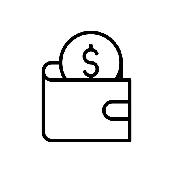 Monedero icono simple — Vector de stock