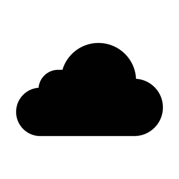 Cloud icône simple — Image vectorielle