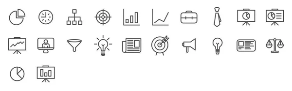 Bedrijf pictogram set — Stockvector