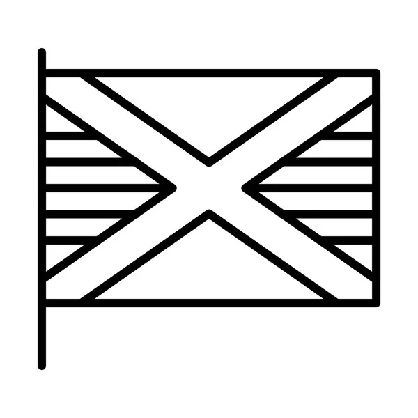 Bandeira nacional ícone simples —  Vetores de Stock
