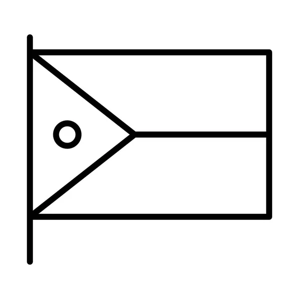 Національний прапор проста піктограма — стоковий вектор