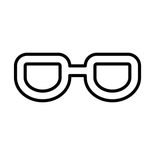 Icona semplice occhiali — Vettoriale Stock