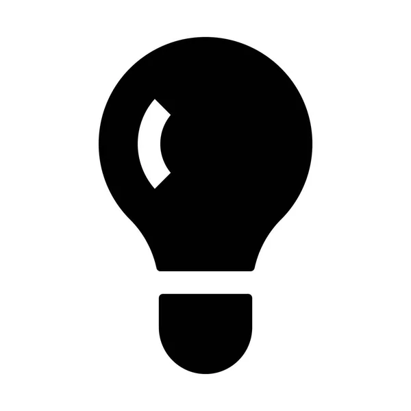 Light bulb simple icon — Stock Vector