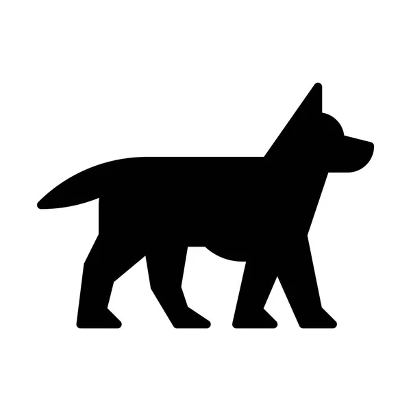 Wandelen hond pictogram — Stockvector