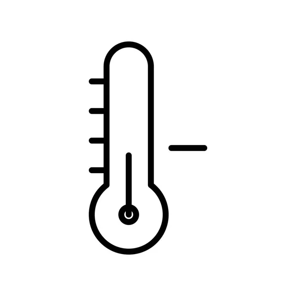 Termometern ikonen isolerade — Stock vektor