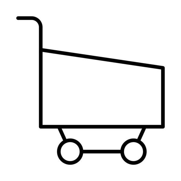 Supermarket cart icon — Stock Vector