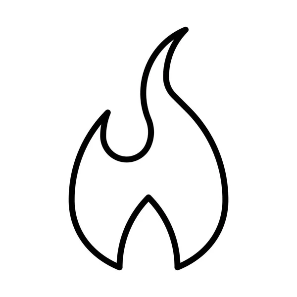 Flamme einfaches Symbol — Stockvektor