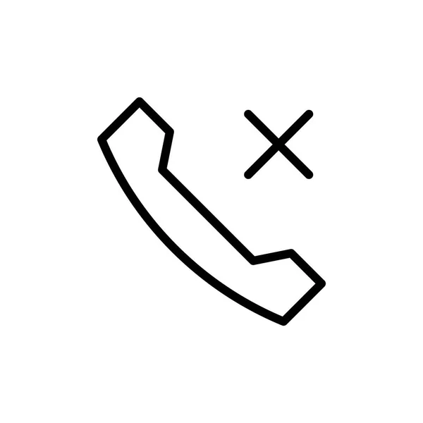 Illustration d'icône de téléphone occupé — Image vectorielle