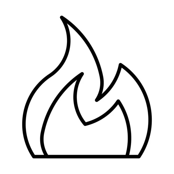 Flame simple icon — Stock Vector