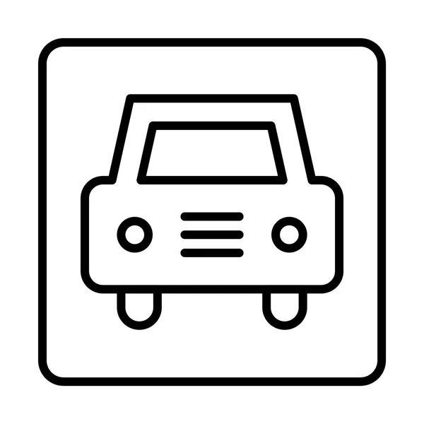 Ilustración del icono del coche — Vector de stock