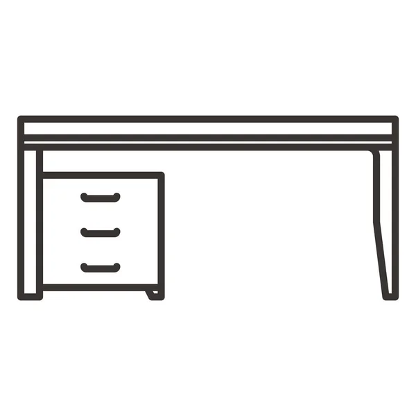 Eenvoudige pictogram van het Bureau van Office — Stockvector