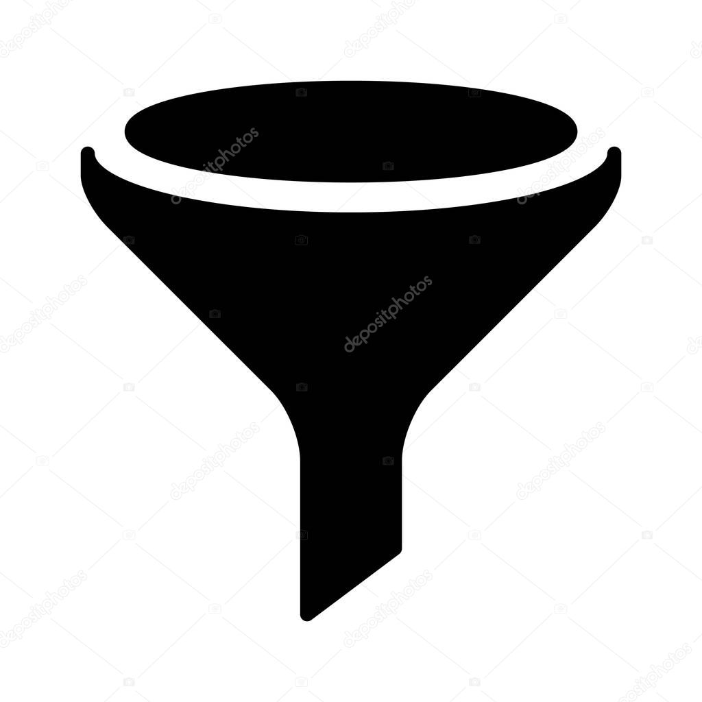 Funnel icon vector illustration