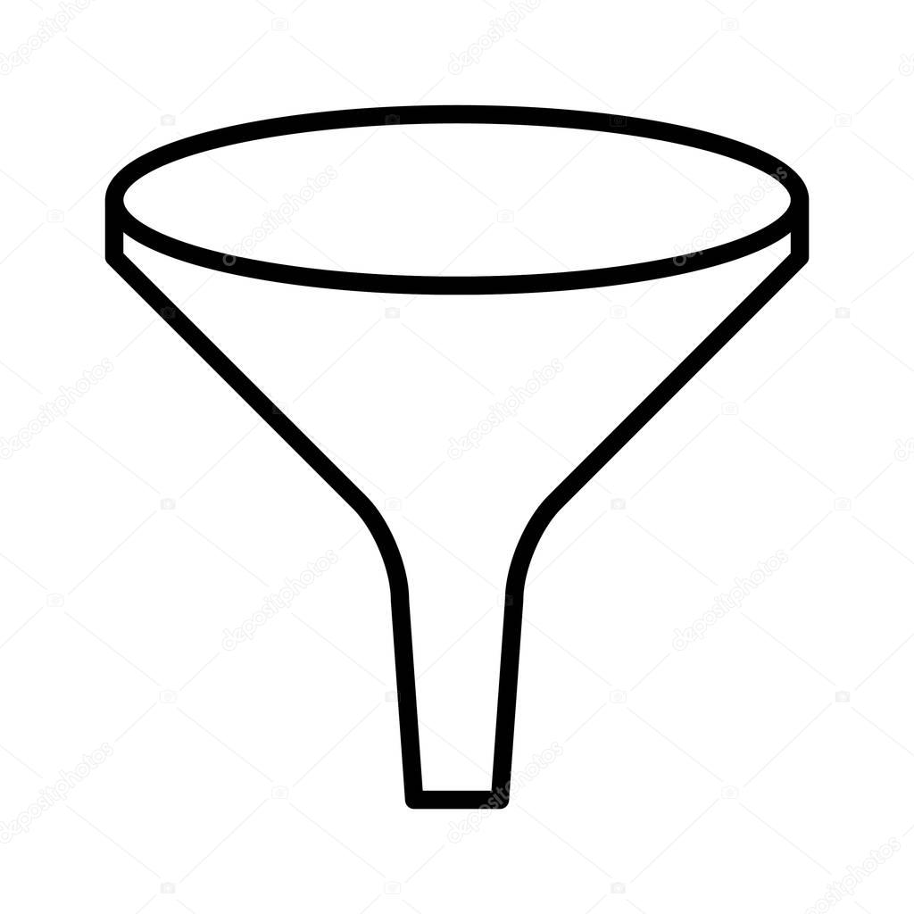 Funnel icon vector illustration