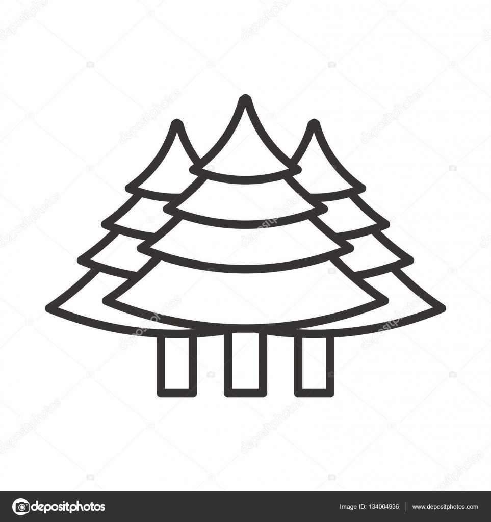 Simple trees icon Stock Vector by ©everydaytemplate 134004936
