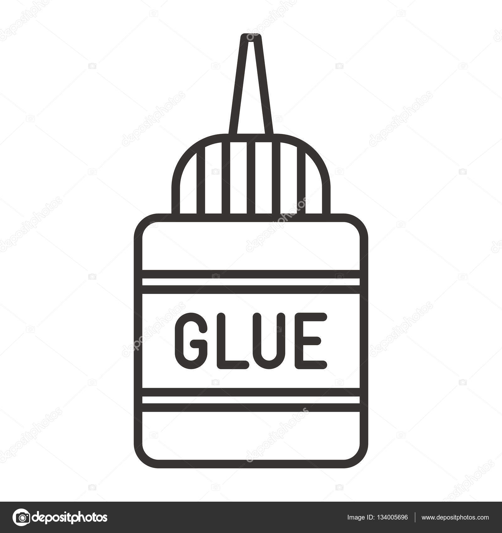 Illustration zum LeimSymbol — Stockvektor