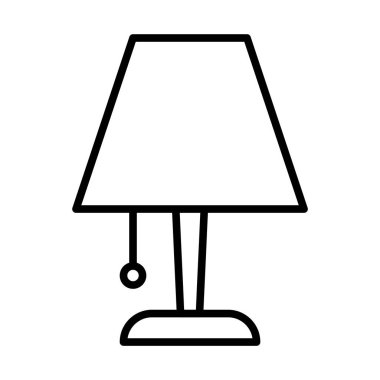 Masa lambası basit simgesi