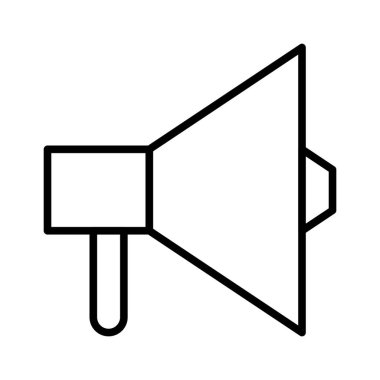 megafon basit simgesi