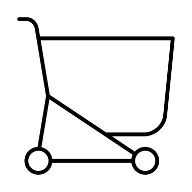 süpermarket arabası simgesi