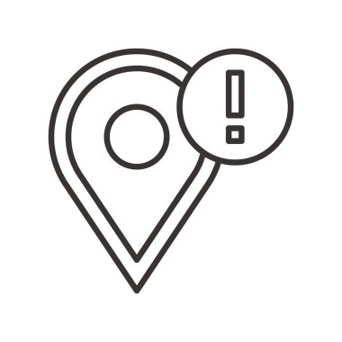 Gezinti PIN basit simgesi