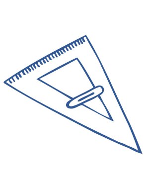 üçgen cetvel simgesi