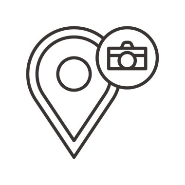 Gezinti PIN basit simgesi