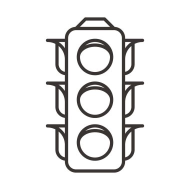 basit trafik ışığı simgesi
