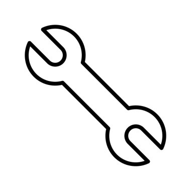 İngiliz anahtarı simgesini illüstrasyon