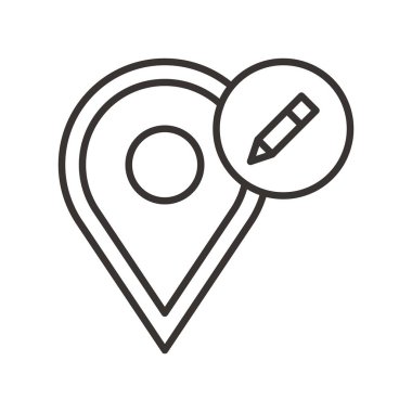 Gezinti PIN basit simgesi