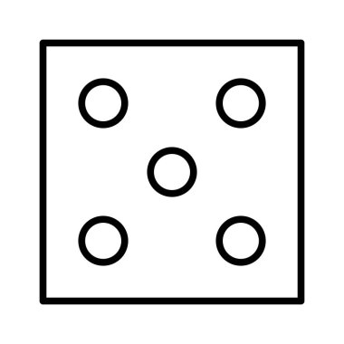 Domino simgesi illüstrasyon