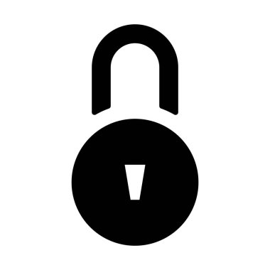 basit asma kilit simgesi