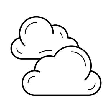 bulutlar basit simgesi