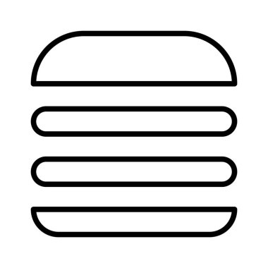 Hamburger basit simgesi