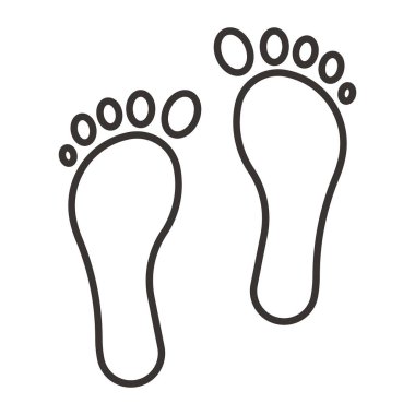 ayak izleri simge tasarlamak