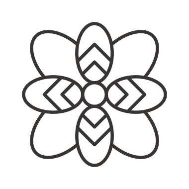 çiçek simgesi illüstrasyon