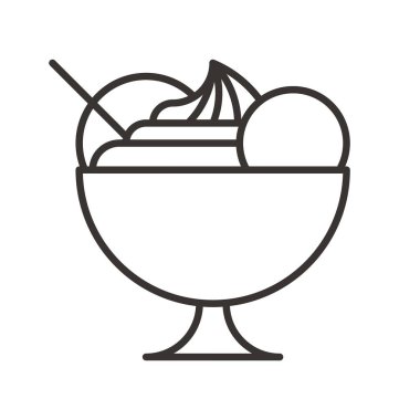 dondurma simgesi illüstrasyon