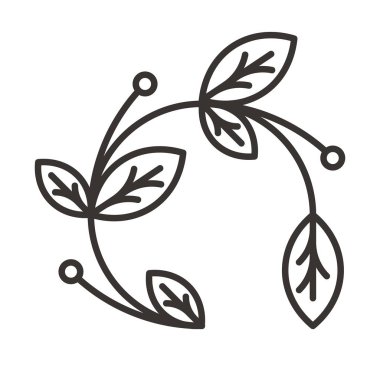 Dalları simgesi yapraklarda 