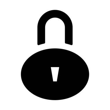 basit asma kilit simgesi