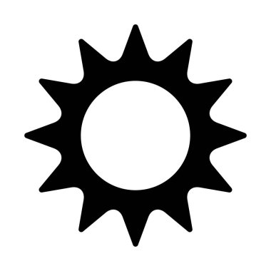 Güneş basit simgesi