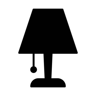 Masa lambası basit simgesi