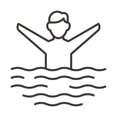 Erkekte su simge tasarlamak