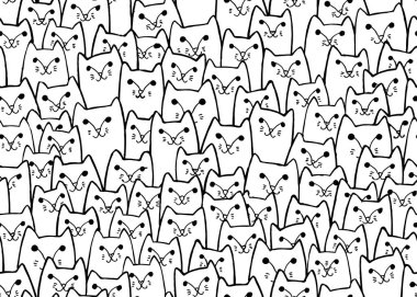 Kediler seamless modeli