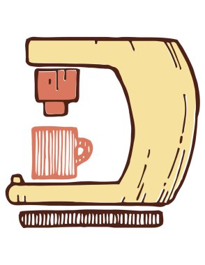 Elektrikli kahve makinesi.