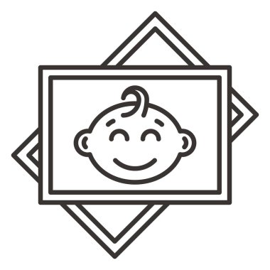 Bebek portre simge tasarlamak çerçeve