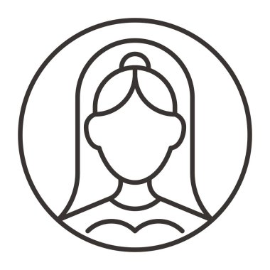Kadın avatar simge tasarlamak
