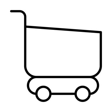 süpermarket arabası simgesi