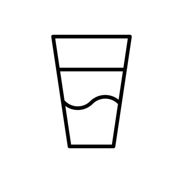 Icono de vaso de agua — Archivo Imágenes Vectoriales