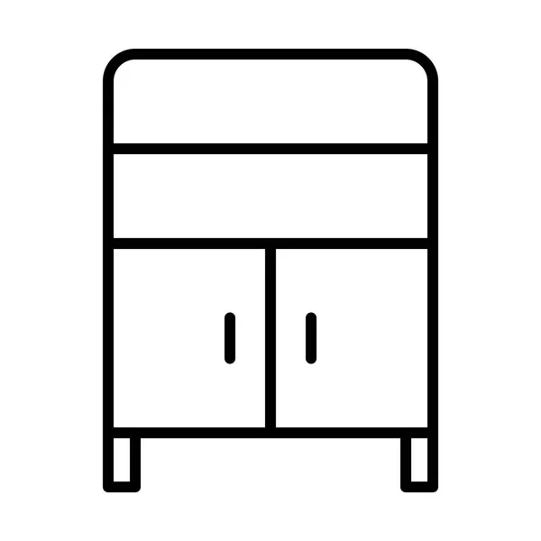 Illustration d'icône de placard — Image vectorielle